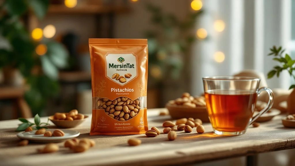 Siirt fıstığının çerezlik olarak sunulduğu ürün görünümü