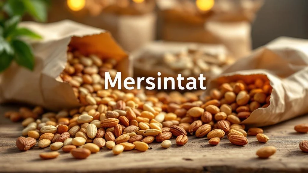 Mersintat günlük çiğ ve kavrulmuş kuruyemiş çeşitleri