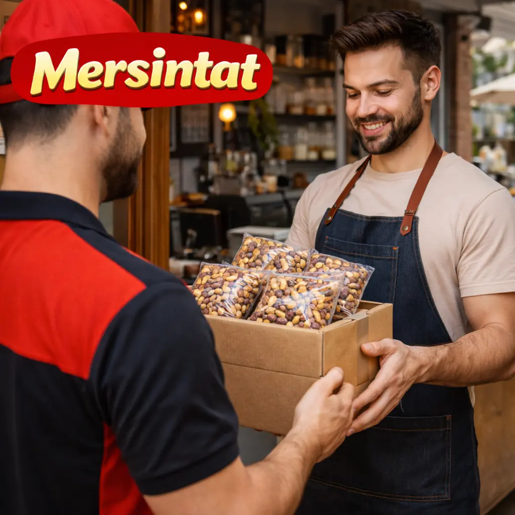 Kafeler için düzenli kuruyemiş iş birliği Mersintat
