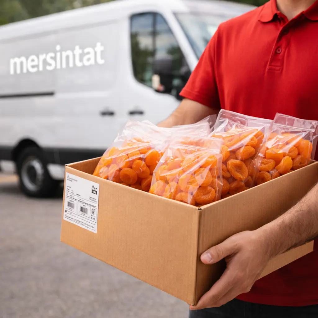 Mersintat kuru kayısı sipariş teslimat süreci
