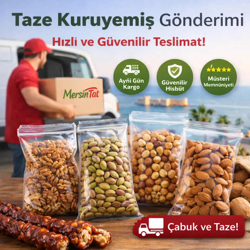 Online kuruyemiş siparişinde satıcı ve iletişim bilgilerinin kontrol edilmesi