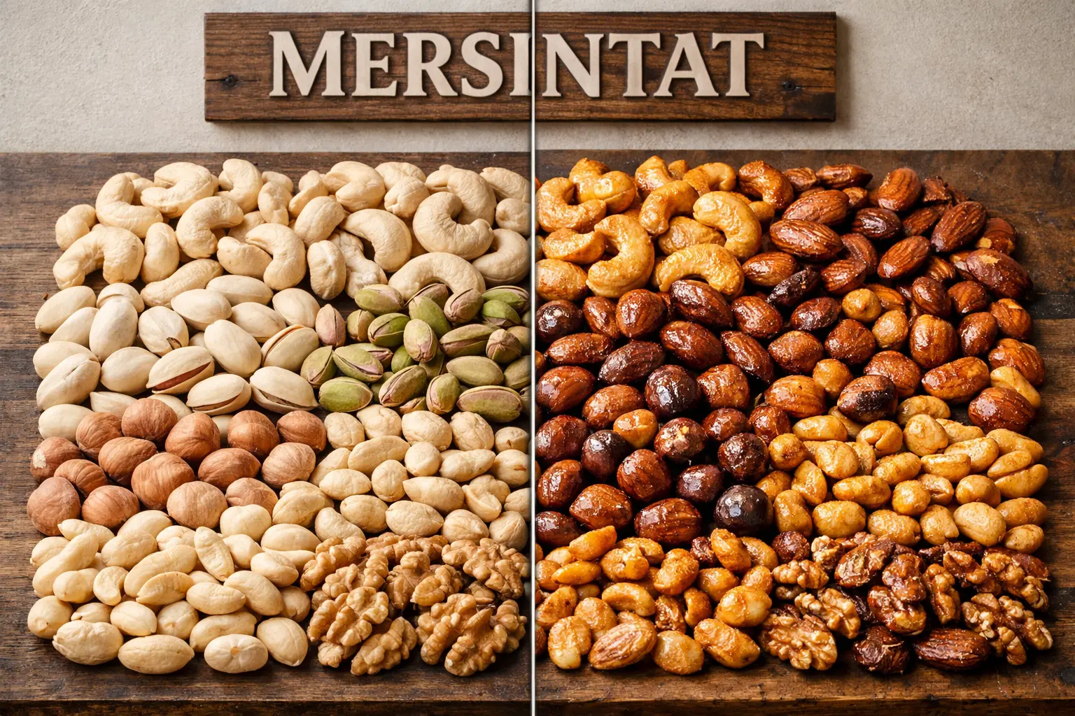Çiğ ve kavrulmuş kuruyemişlerde kalite karşılaştırması
