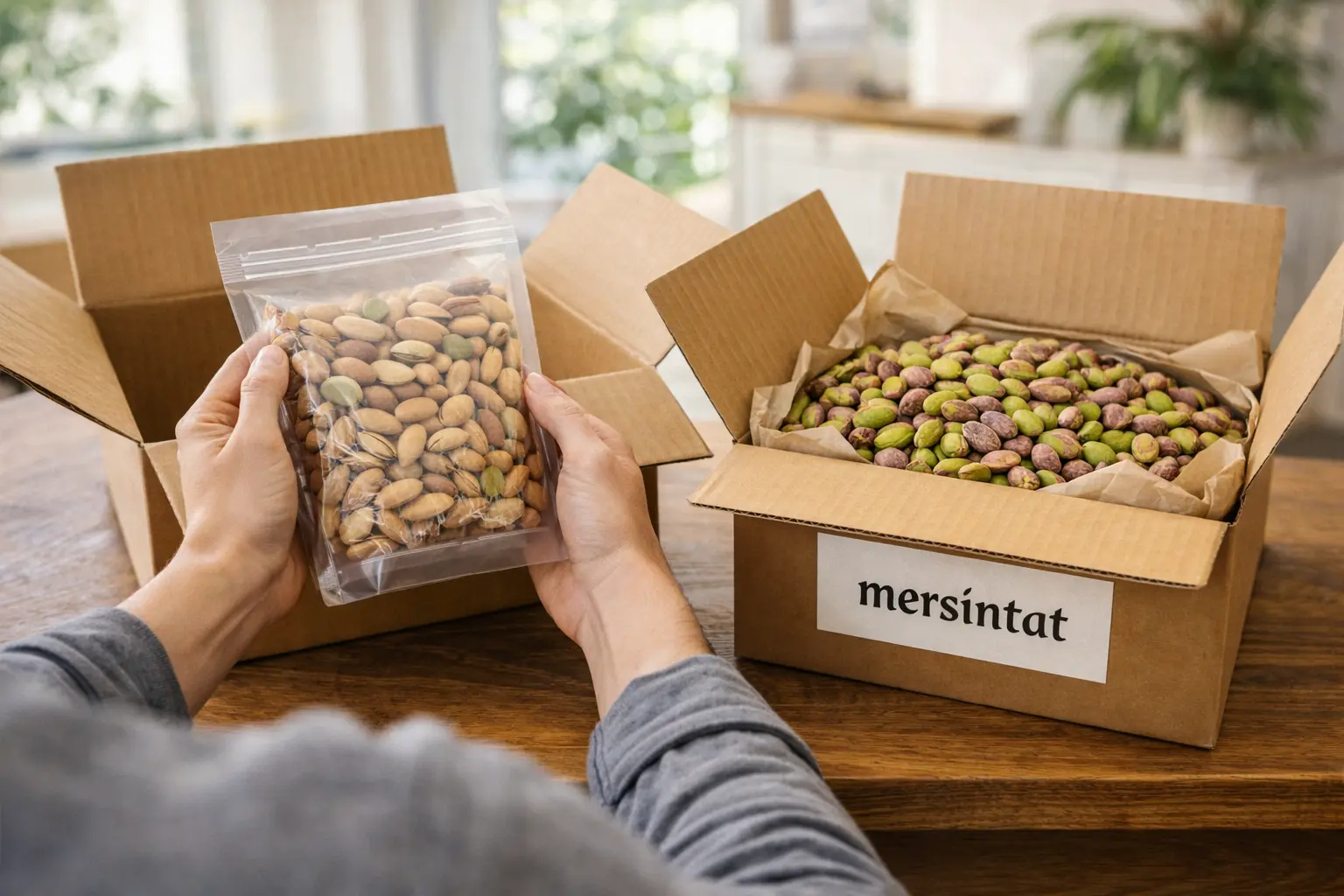 Kuruyemiş paketlerinin kargo sürecinde kontrol edilmesi