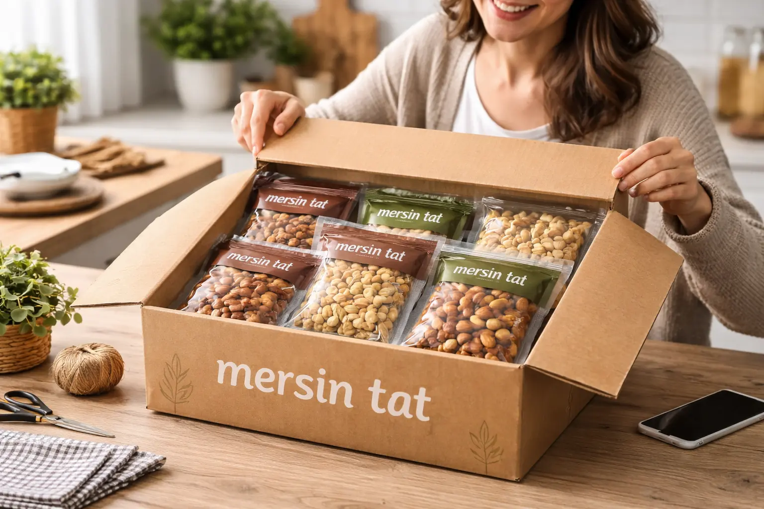 mersin tat paketli kuruyemişlerin taze teslimatı ve saklama önerileri