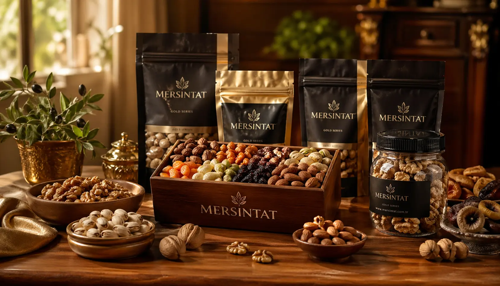 Mersintat paketleri ile premium kuruyemiş sunumu final CTA sahnesi