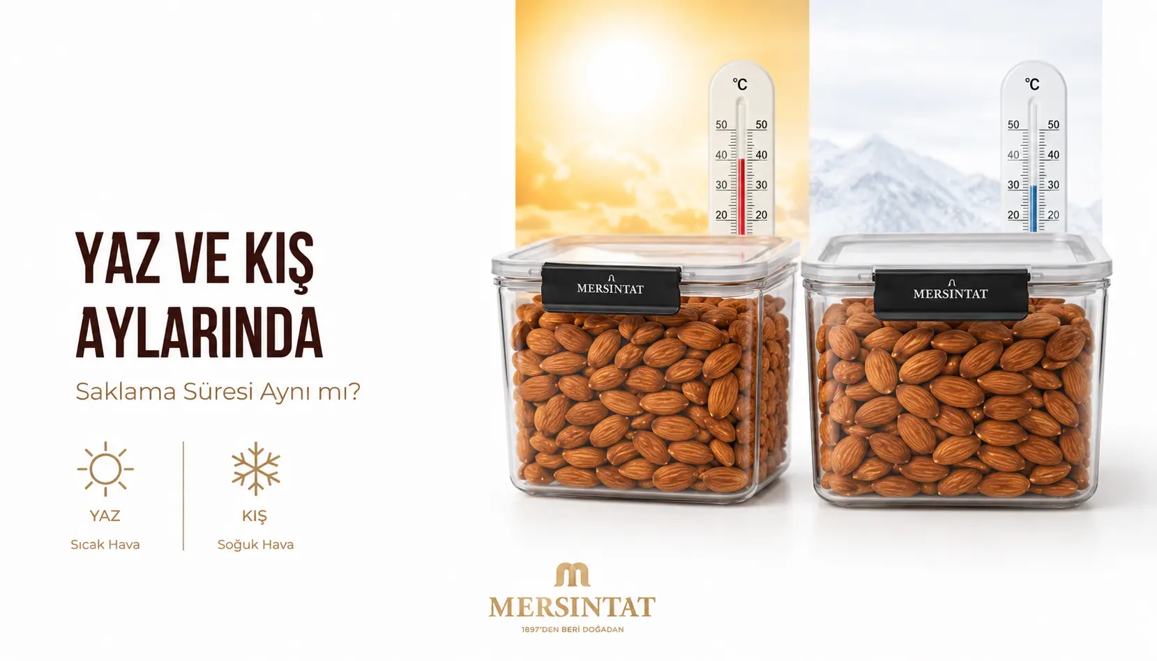 Çiğ badem yaz ve kış aylarında saklama koşulları