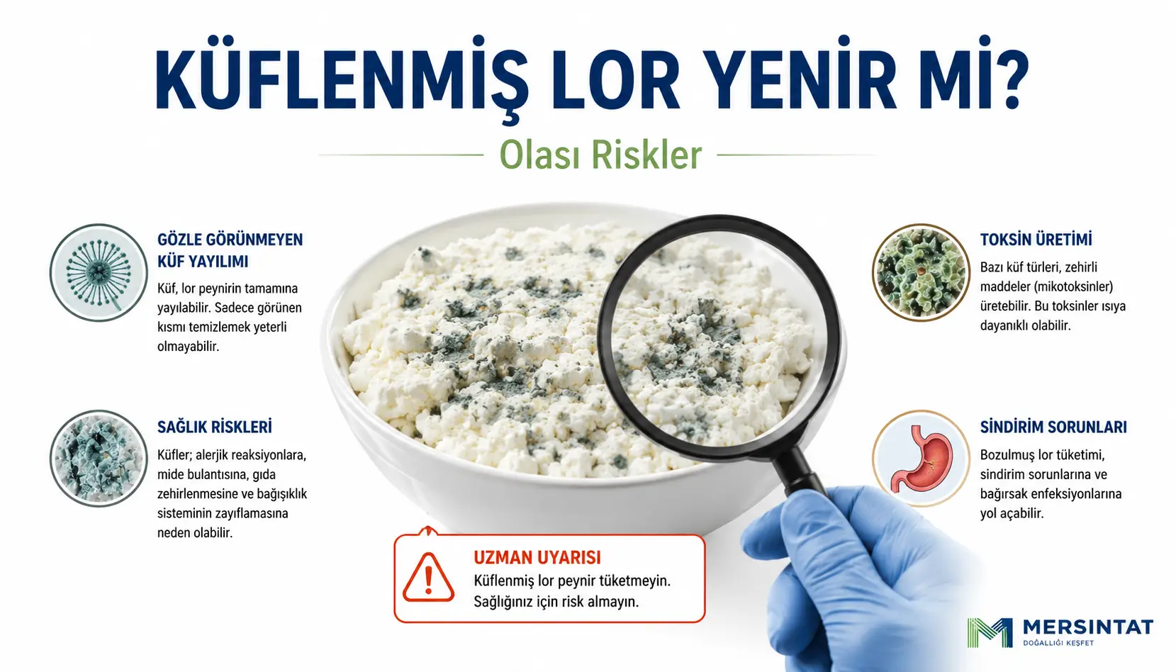 Küflenmiş lor peynirinin riskleri