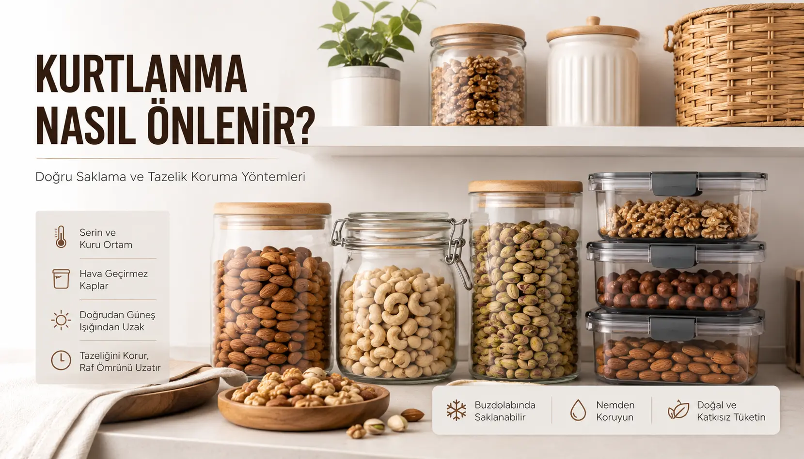 Kuruyemişte kurtlanma nasıl önlenir