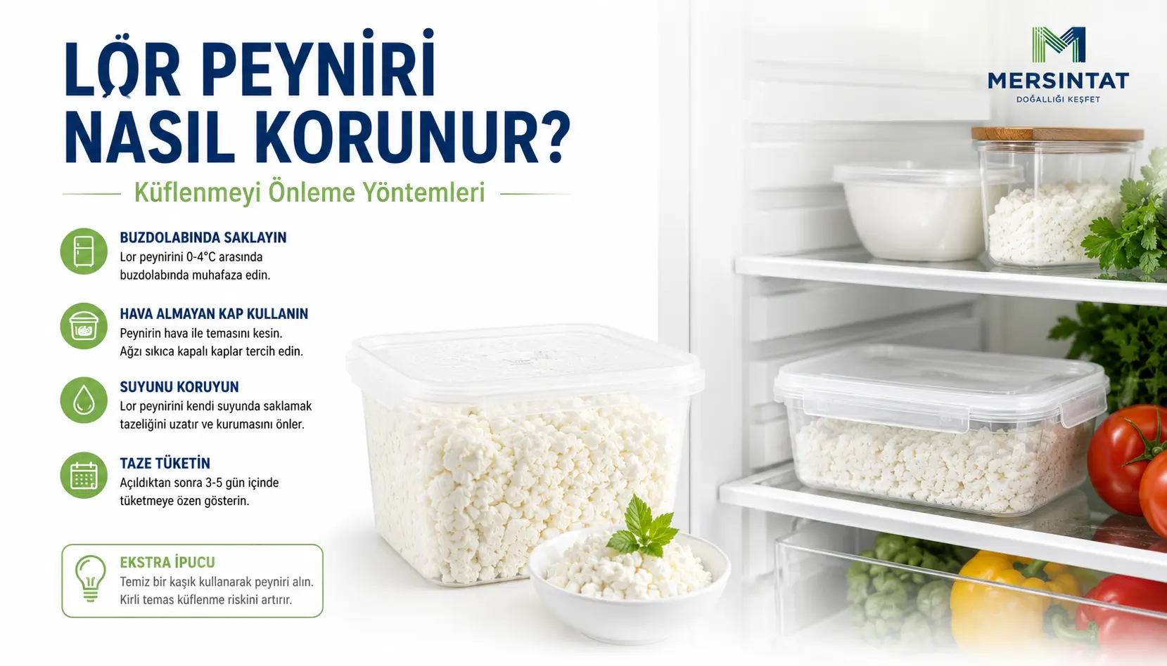 Lor peynirinde küflenmeyi önleme yöntemleri