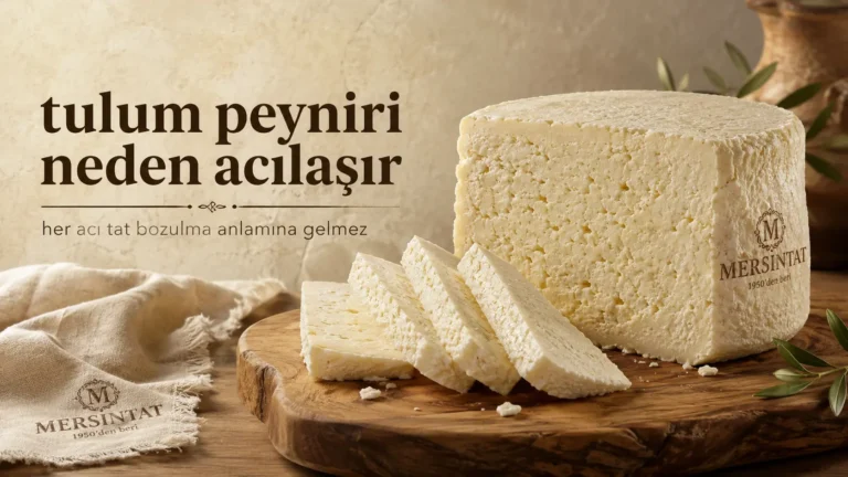 Tulum Peyniri Neden Acılaşır?