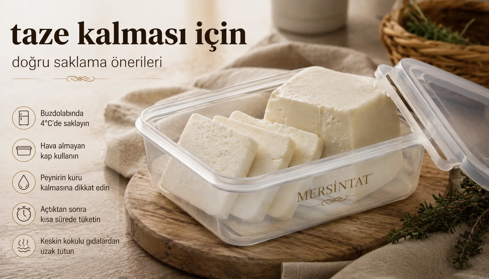 Tulum peynirini taze tutma yöntemleri