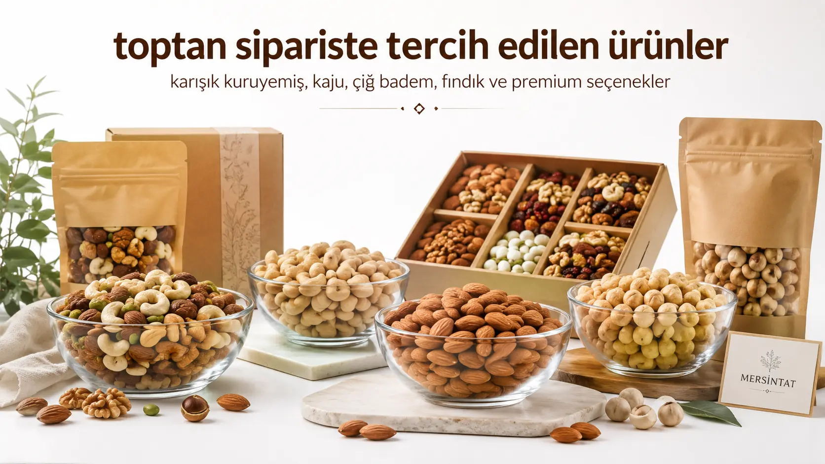 Toptan ve toplu siparişte değerlendirilebilen kuruyemiş çeşitleri