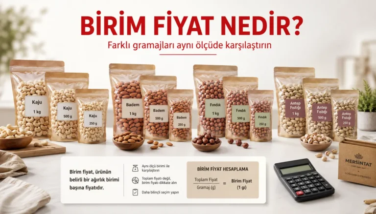 Kuruyemiş Fiyatlarını Karşılaştırırken Birim Fiyat Nasıl Hesaplanır?