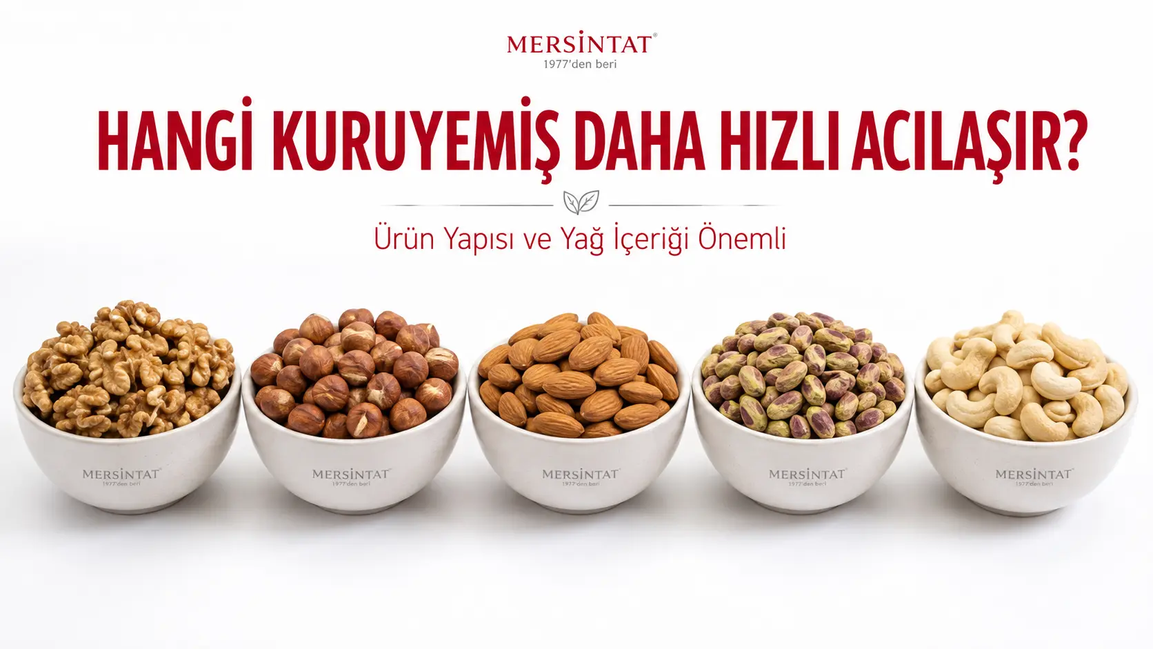 Farklı kuruyemiş türlerinin acılaşma açısından karşılaştırılması