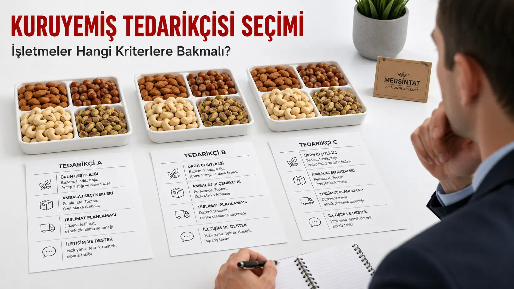 İşletmeler için kuruyemiş tedarikçisi seçim kriterlerinin değerlendirilmesi