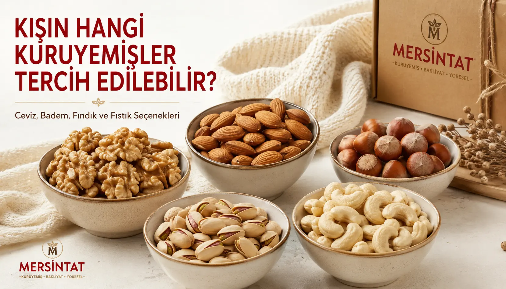 Kış aylarında tercih edilebilecek ceviz, badem, fındık ve fıstık çeşitleri